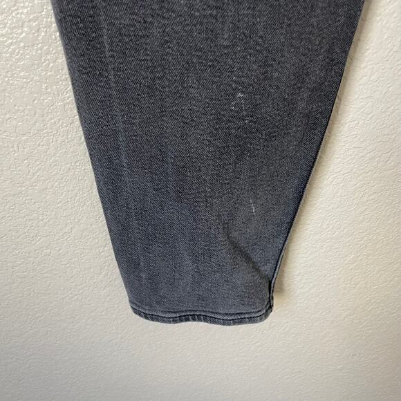 Levis Jeans Womens Size 31 Gray High Waisted Mom Denim Cropped Tapered Grunge - Picture 12 of 13